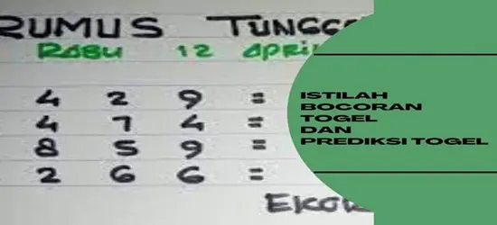 Istilah Bocoran Togel Dan Prediksi Togel